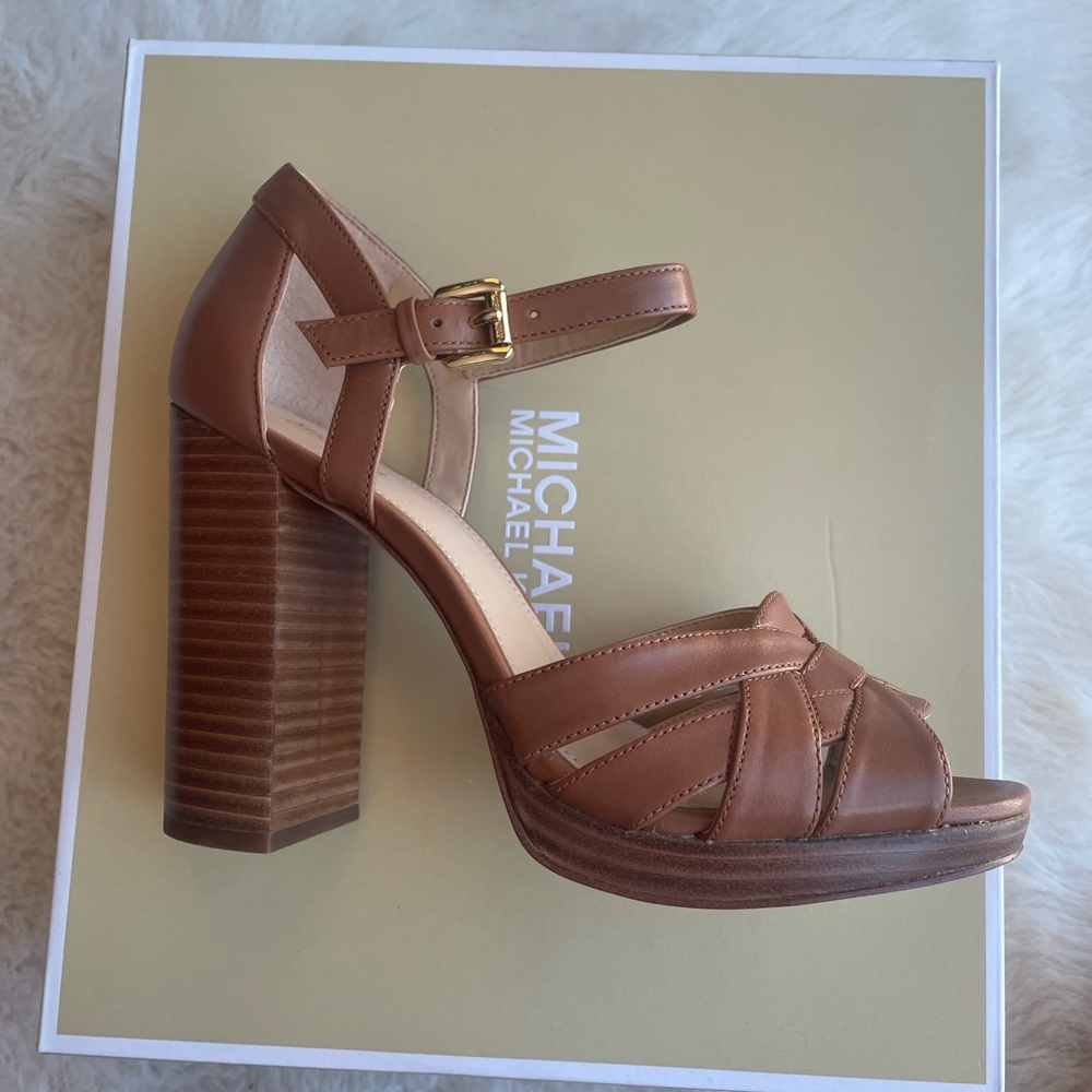 Michael Kors Brown Strappy Heels